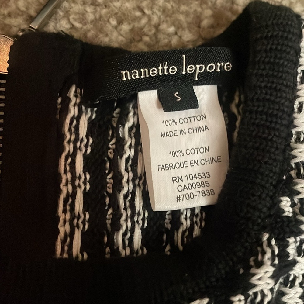 Nanette Lepore Striped Knit Sleeveless Dress - Picture 3 of 5